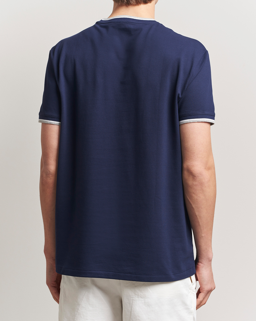 Men | T-Shirts | Polo Ralph Lauren | Mesh Polo T-Shirt Newport Navy
