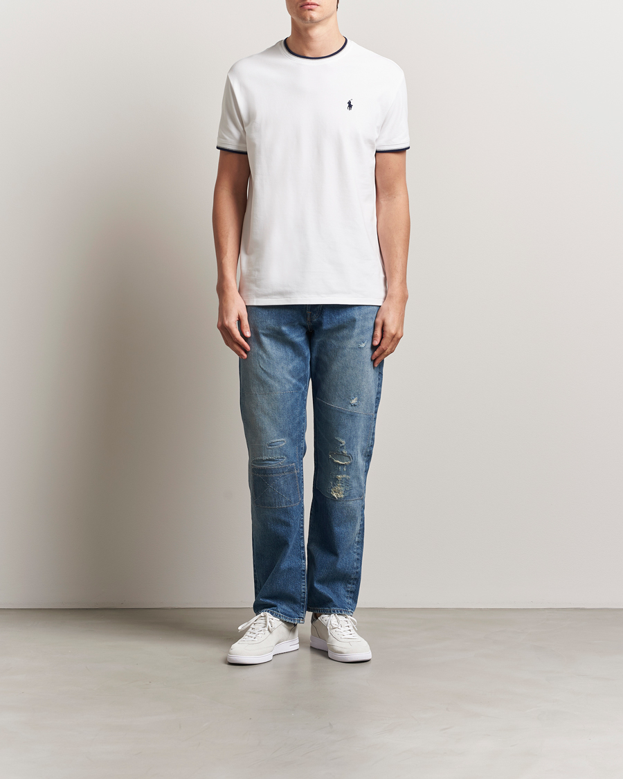 Men | T-Shirts | Polo Ralph Lauren | Mesh Polo T-Shirt White