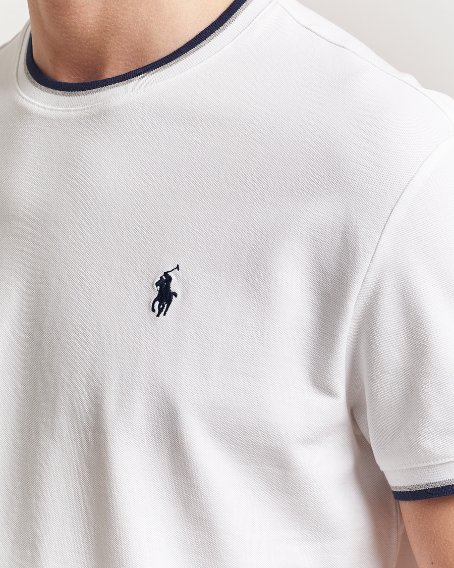 Men | T-Shirts | Polo Ralph Lauren | Mesh Polo T-Shirt White