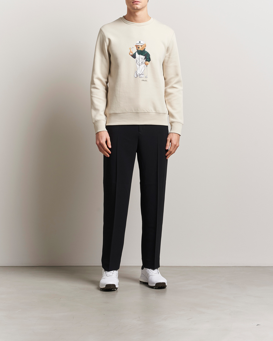 Men | Sweaters & Knitwear | RLX Ralph Lauren | Golf Bear Active Sweatshirt Basic Sand