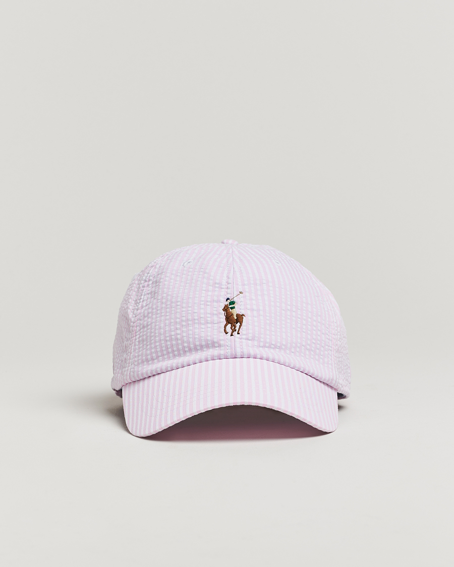 Men | Polo Ralph Lauren Seersucker Cap Carmel Pink | Polo Ralph Lauren | Seersucker Cap Carmel Pink