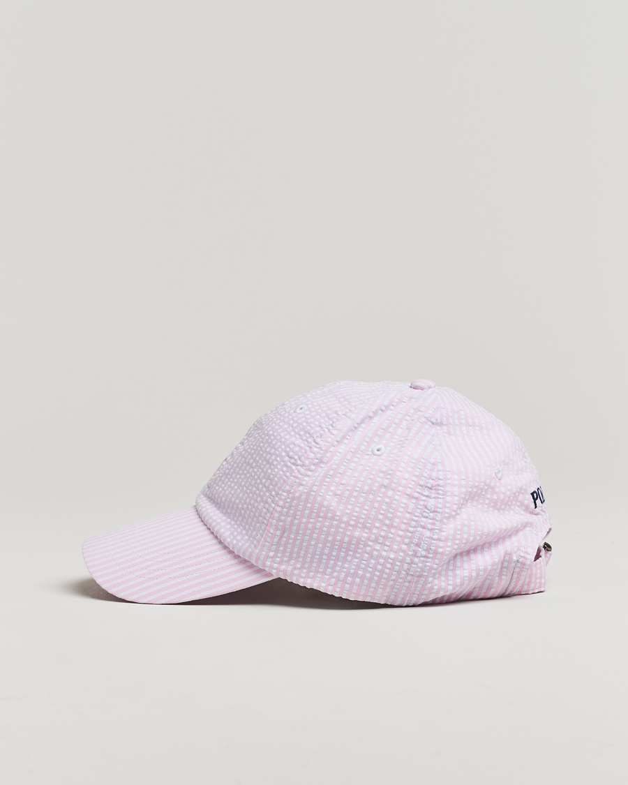 Men | Polo Ralph Lauren Seersucker Cap Carmel Pink | Polo Ralph Lauren | Seersucker Cap Carmel Pink