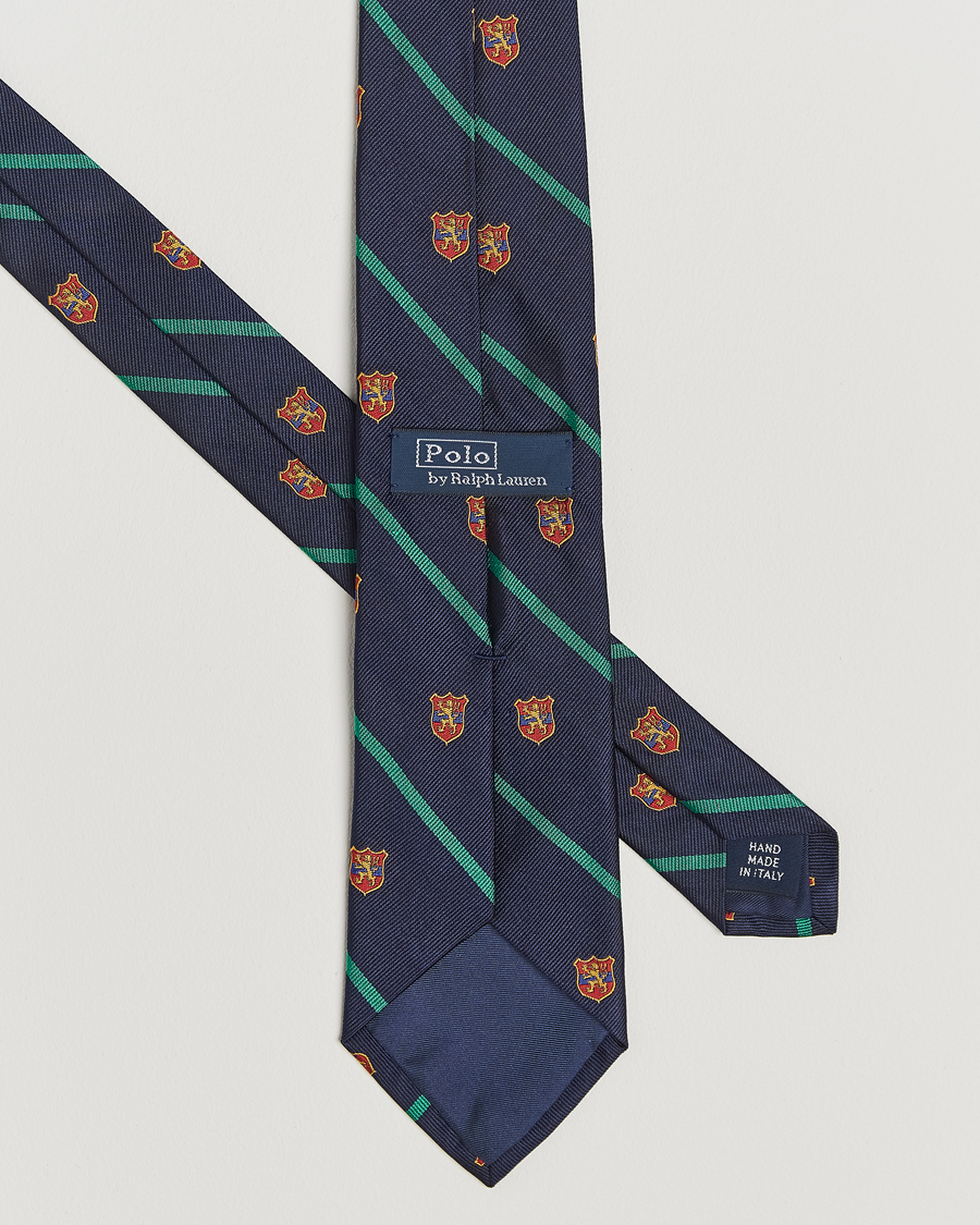 Men | Polo Ralph Lauren Club Striped Tie Navy | Polo Ralph Lauren | Club Striped Tie Navy