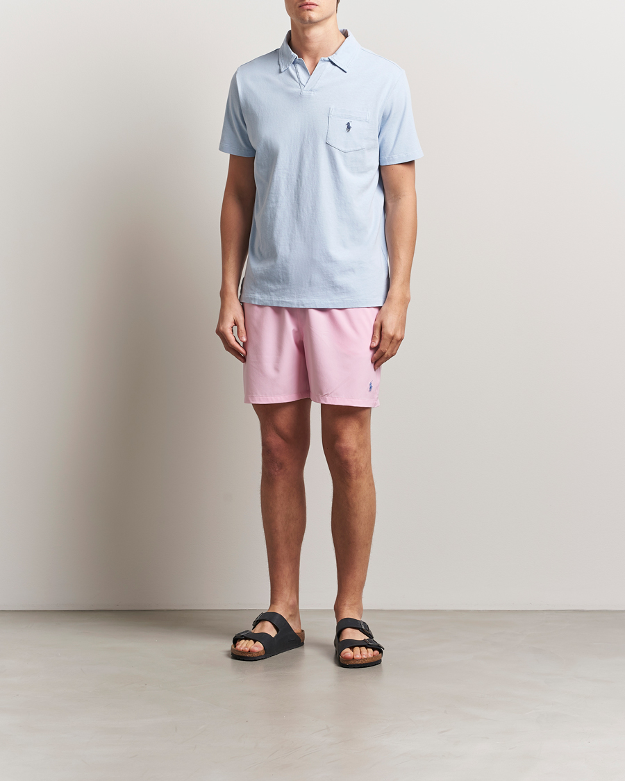 Men | Swimwear | Polo Ralph Lauren | Recycled Traveler Swimshorts Carmel Pink