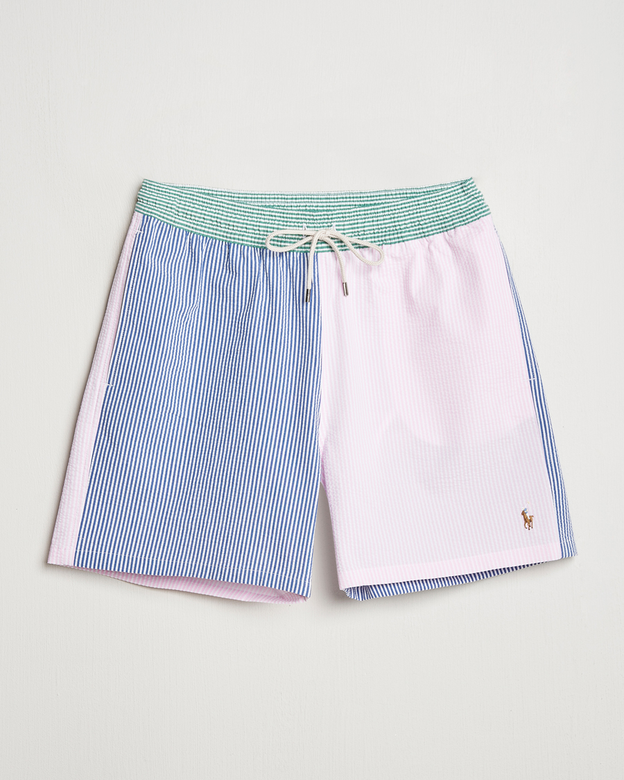 Men | Swimwear | Polo Ralph Lauren | Recycled Traveler Seersucker Swimshorts Multi