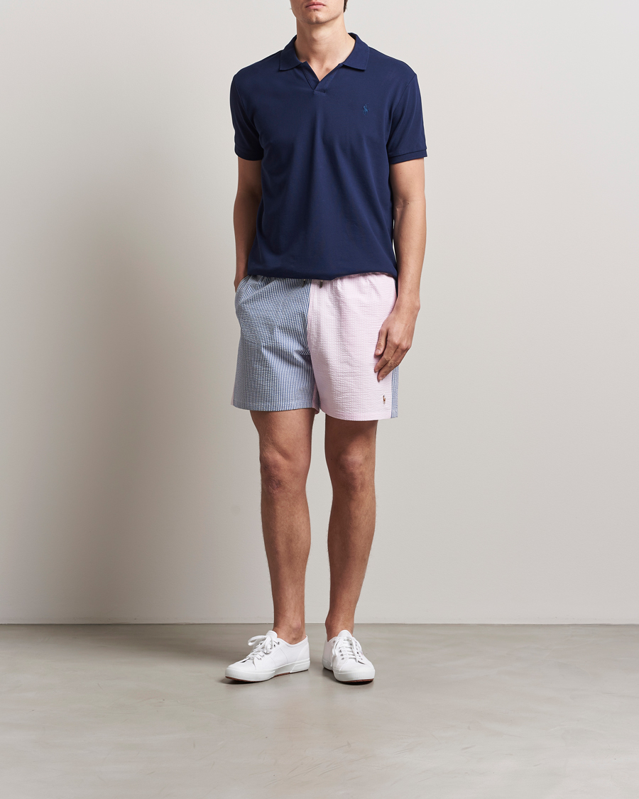 Men | Swimwear | Polo Ralph Lauren | Recycled Traveler Seersucker Swimshorts Multi