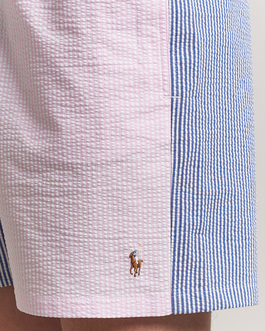 Men | Swimwear | Polo Ralph Lauren | Recycled Traveler Seersucker Swimshorts Multi