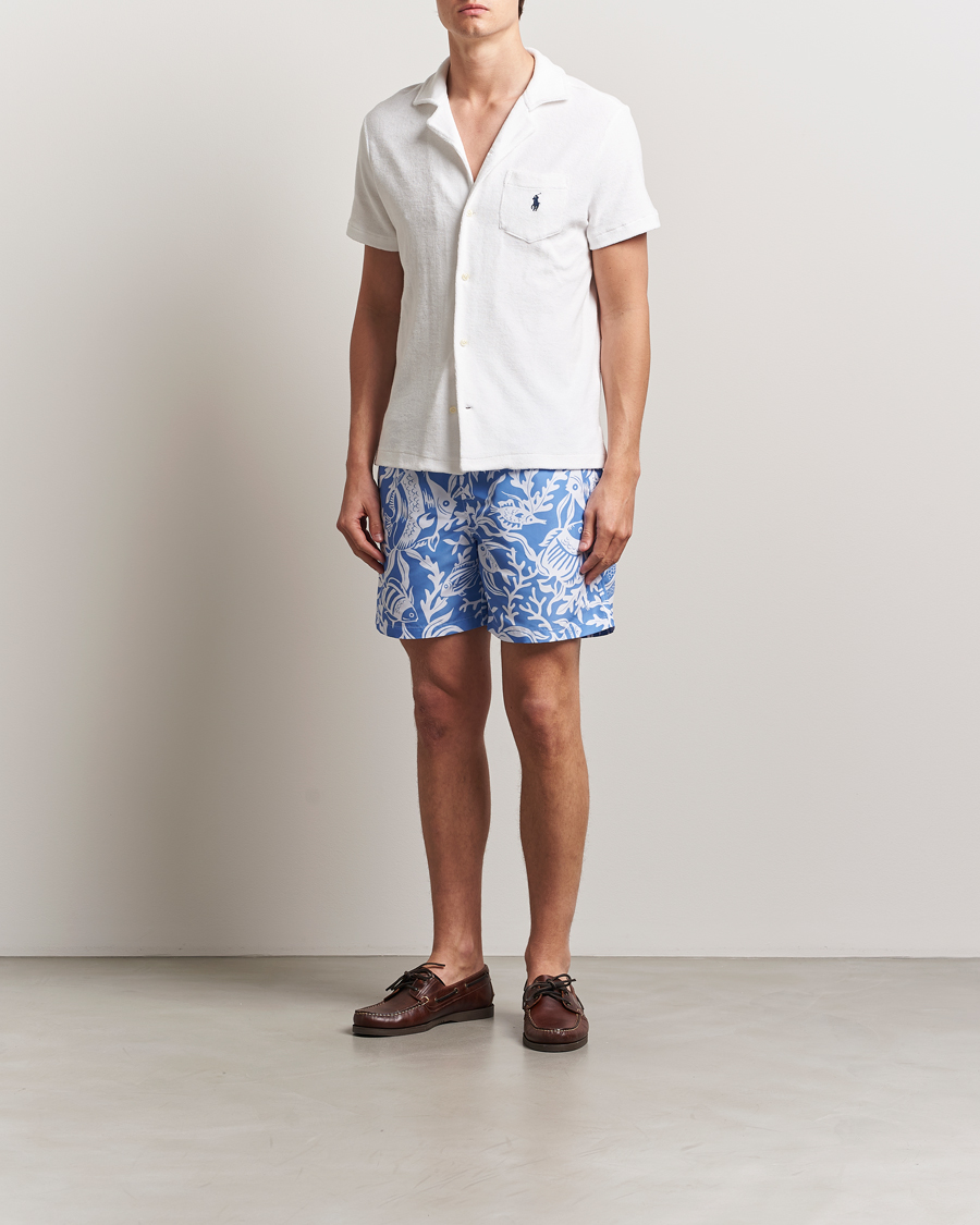 Men | Swimwear | Polo Ralph Lauren | Traveler Recyceled Swimshorts Fish Coral