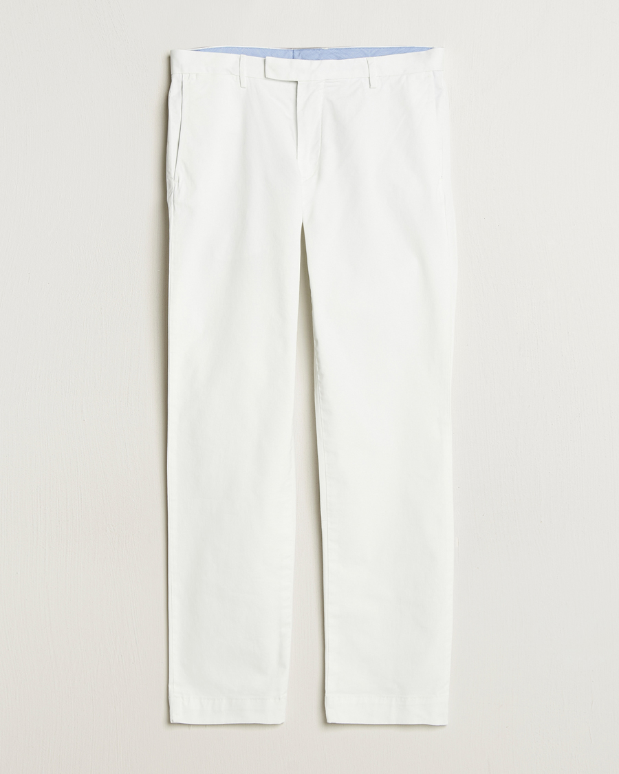 Men | Trousers | Polo Ralph Lauren | Slim Fit Stretch Chinos Deckwash White