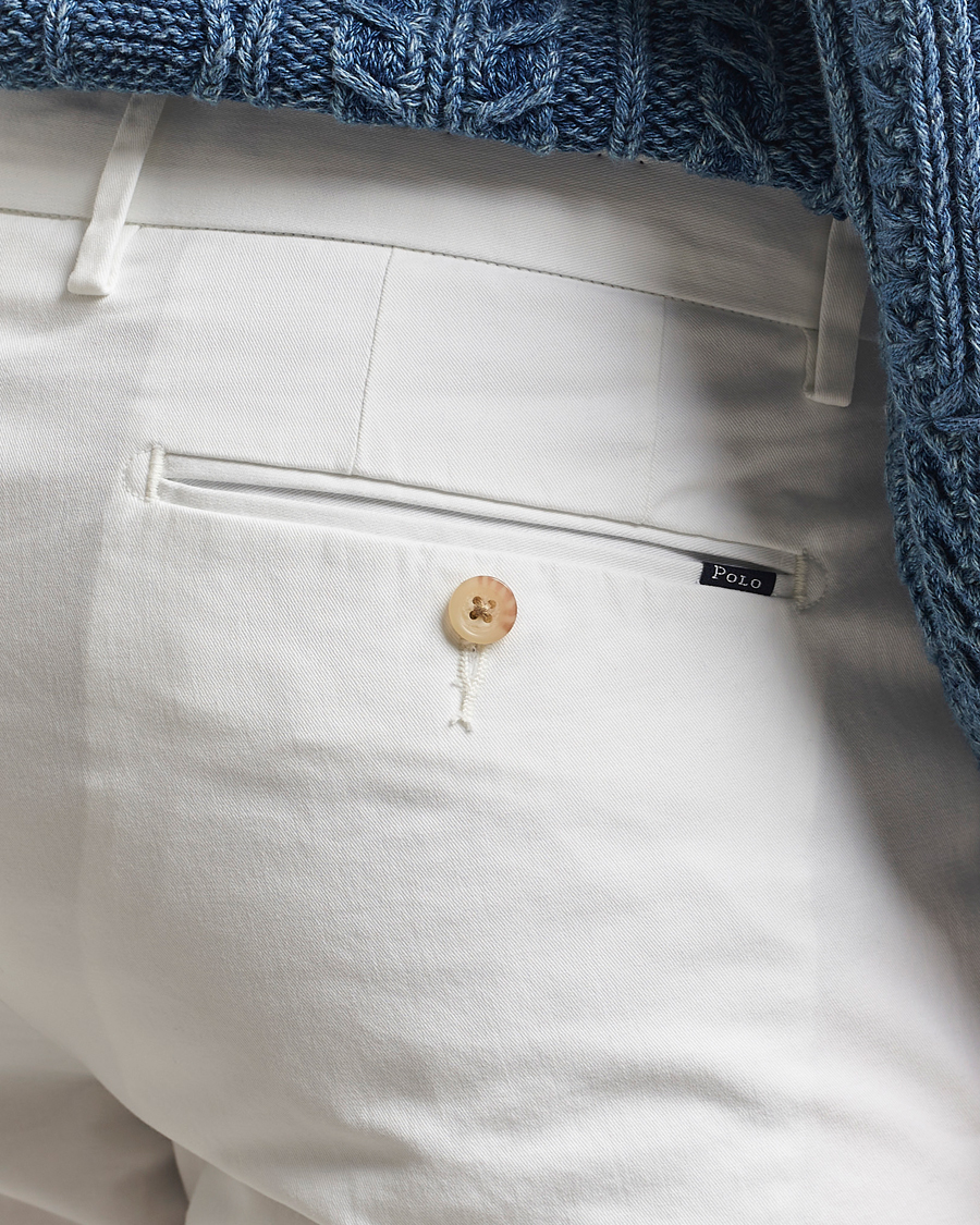 Men | Trousers | Polo Ralph Lauren | Slim Fit Stretch Chinos Deckwash White