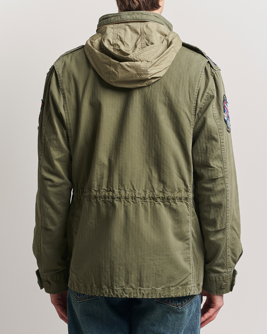 Men | Coats & Jackets | Polo Ralph Lauren | Herringbone Field Jacket Olive Mountain