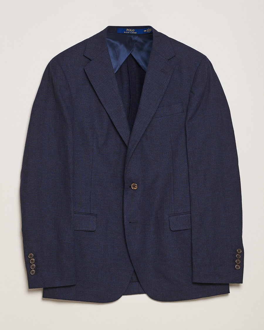Men | Blazers | Polo Ralph Lauren | Tonal Glenplaid Sportcoat Dark Navy/Navy