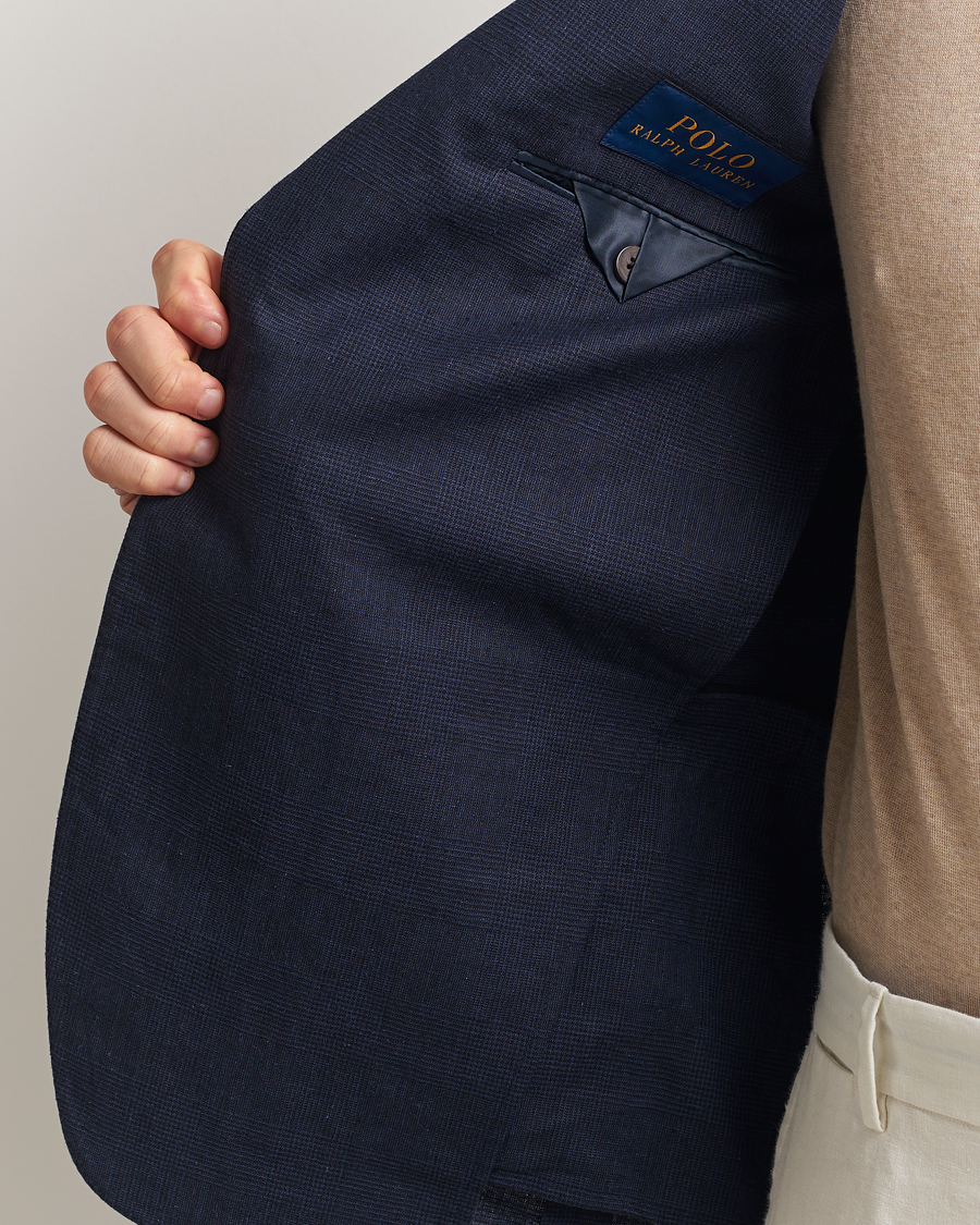 Men | Blazers | Polo Ralph Lauren | Tonal Glenplaid Sportcoat Dark Navy/Navy