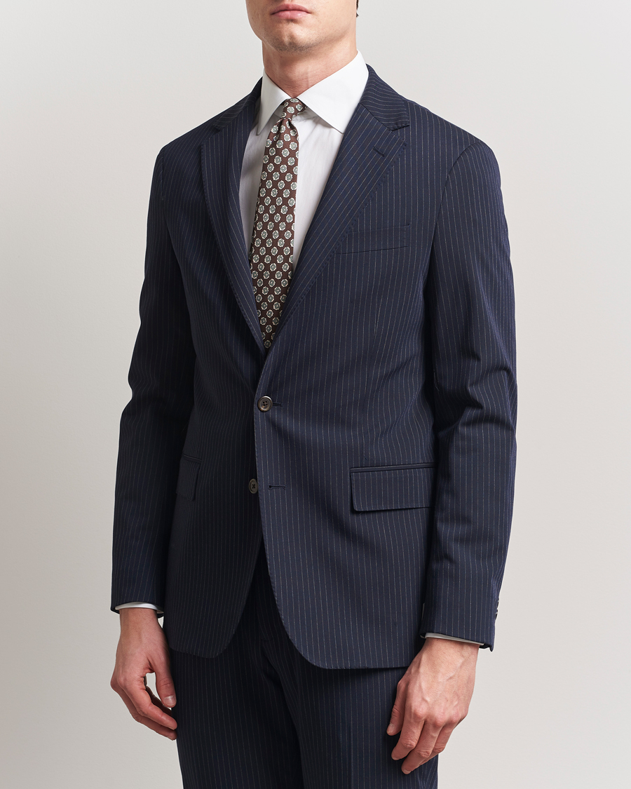 Polo Ralph Lauren Single Breasted Pinstripe Sportcoat Navy/Grey at