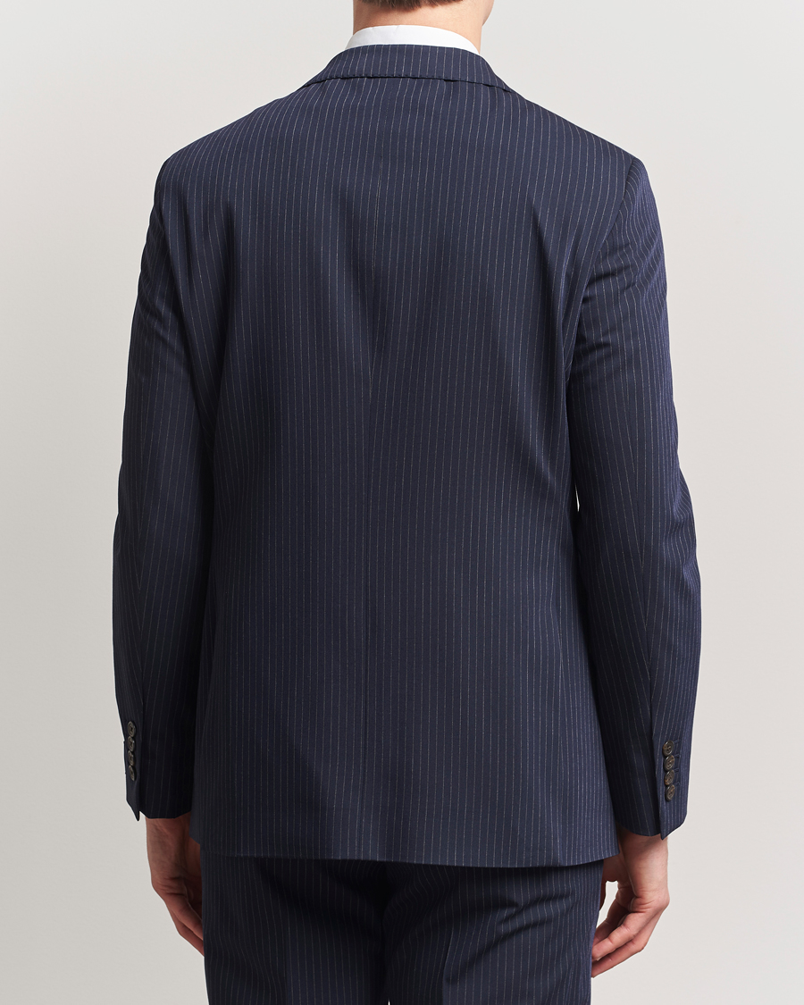 Men | Blazers | Polo Ralph Lauren | Single Breasted Pinstripe Sportcoat Navy/Grey