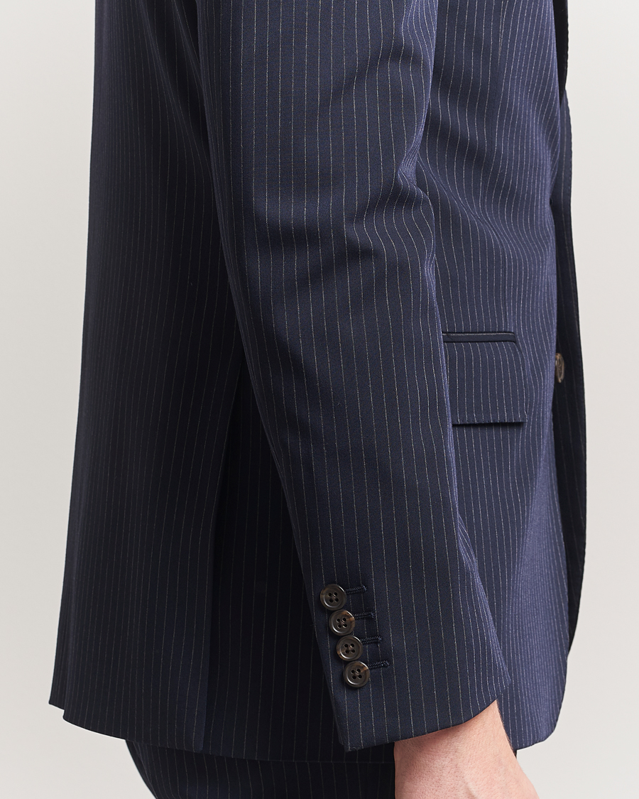 Men | Blazers | Polo Ralph Lauren | Single Breasted Pinstripe Sportcoat Navy/Grey