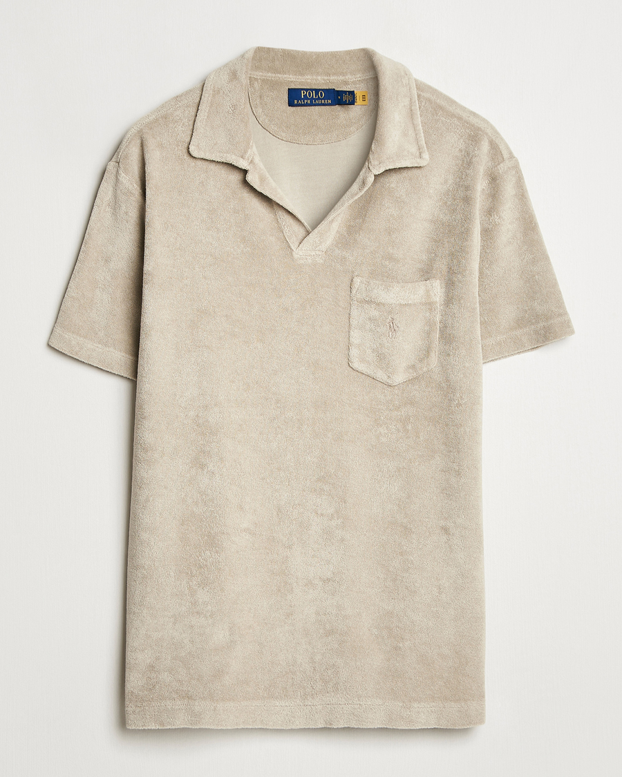Men | Polo Shirts | Polo Ralph Lauren | Cotton Terry Polo Olive