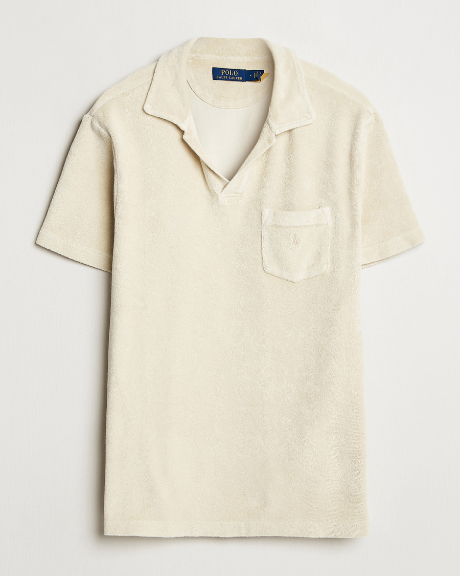 Men | Polo Shirts | Polo Ralph Lauren | Cotton Terry Polo Natural