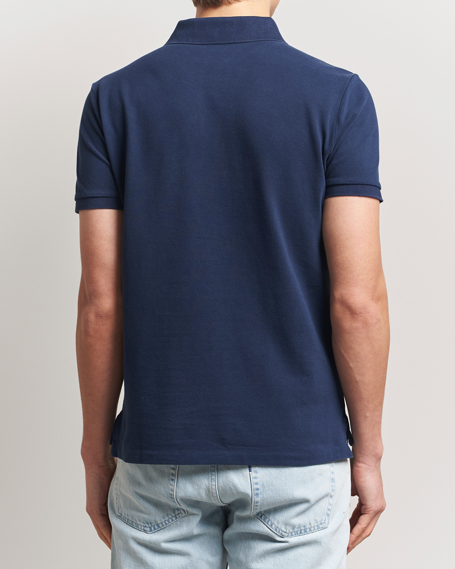 Men | Polo Shirts | Polo Ralph Lauren | Custom Slim Fit Mesh Polo Cruise Navy