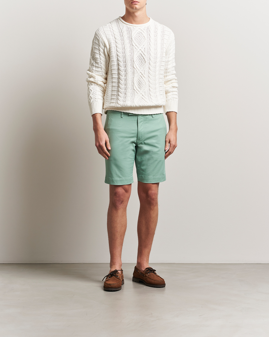Men | Shorts | Polo Ralph Lauren | Tailored Slim Fit Shorts Faded Mint
