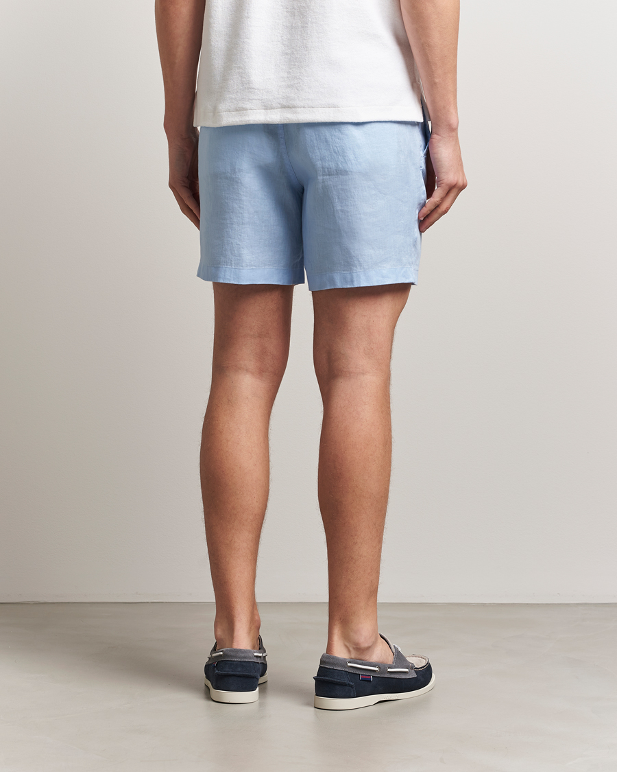 Men | Shorts | Polo Ralph Lauren | Prepster Drawstring Linen Shorts Office Blue