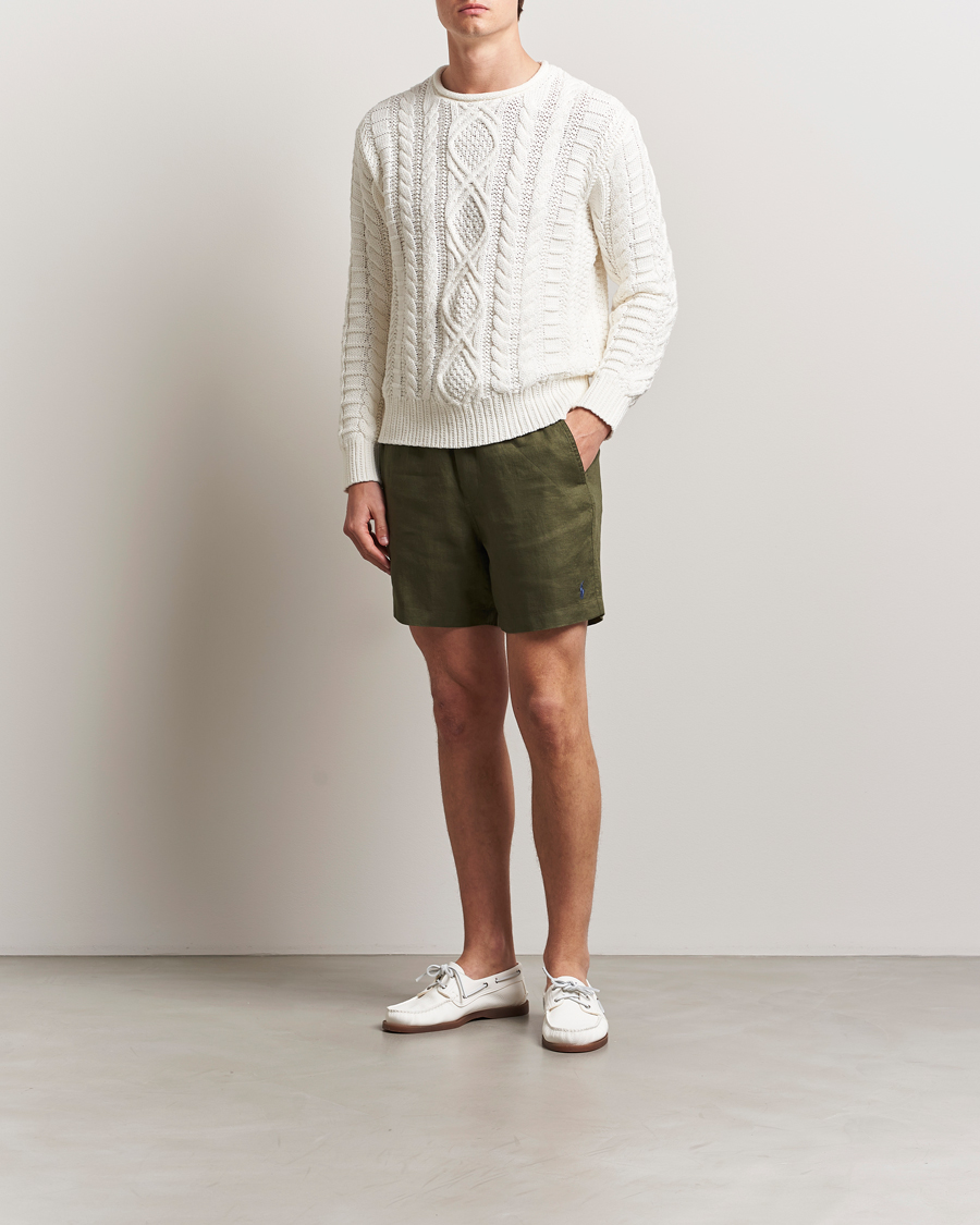 Polo Ralph Lauren Prepster Drawstring Linen Shorts New Olive at