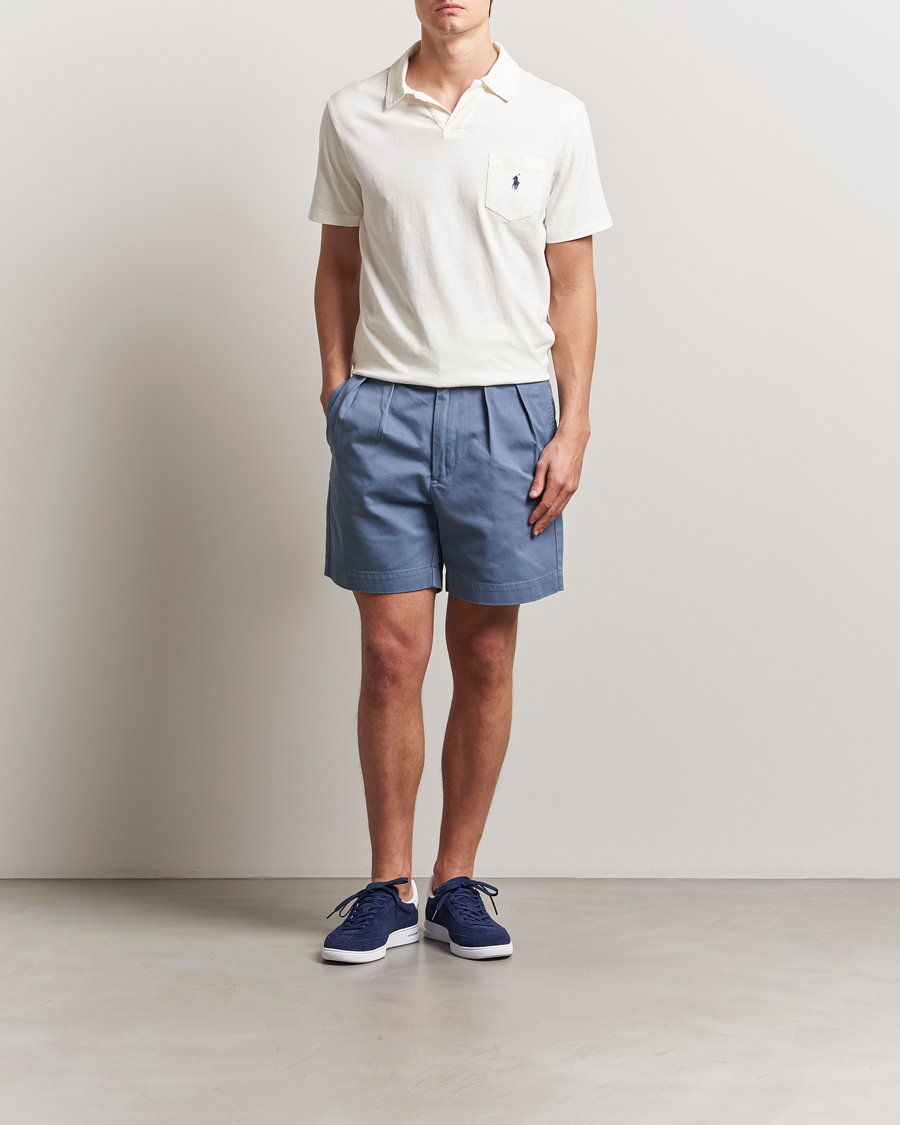 Men | Shorts | Polo Ralph Lauren | Cormac Pleated Shorts Capri Blue