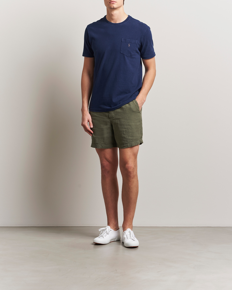 Men | Shorts | Polo Ralph Lauren | Prepster Linen Shorts New Olive