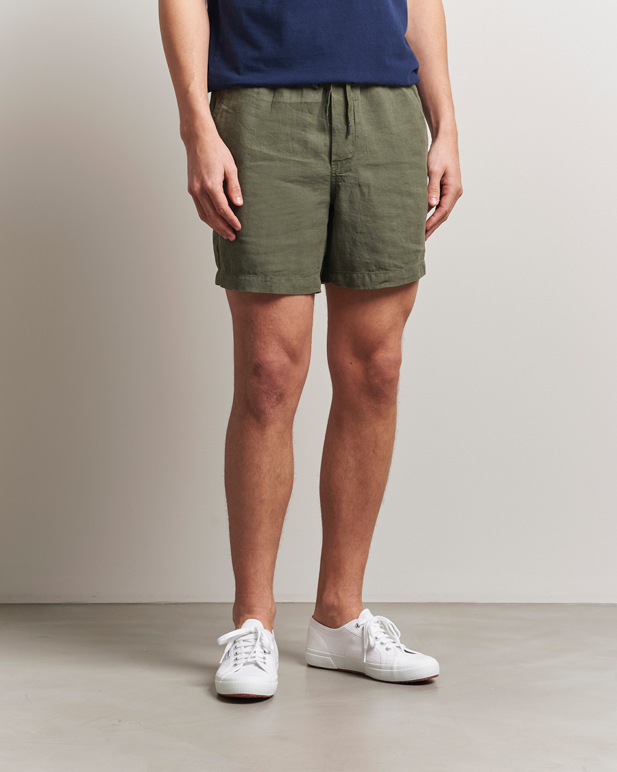 パンツ 10s Polo Ralph Lauren Linen Shorts Olive Polo Ralph Lauren Prepster Linen Shorts New Olive at CareOfCarl.com