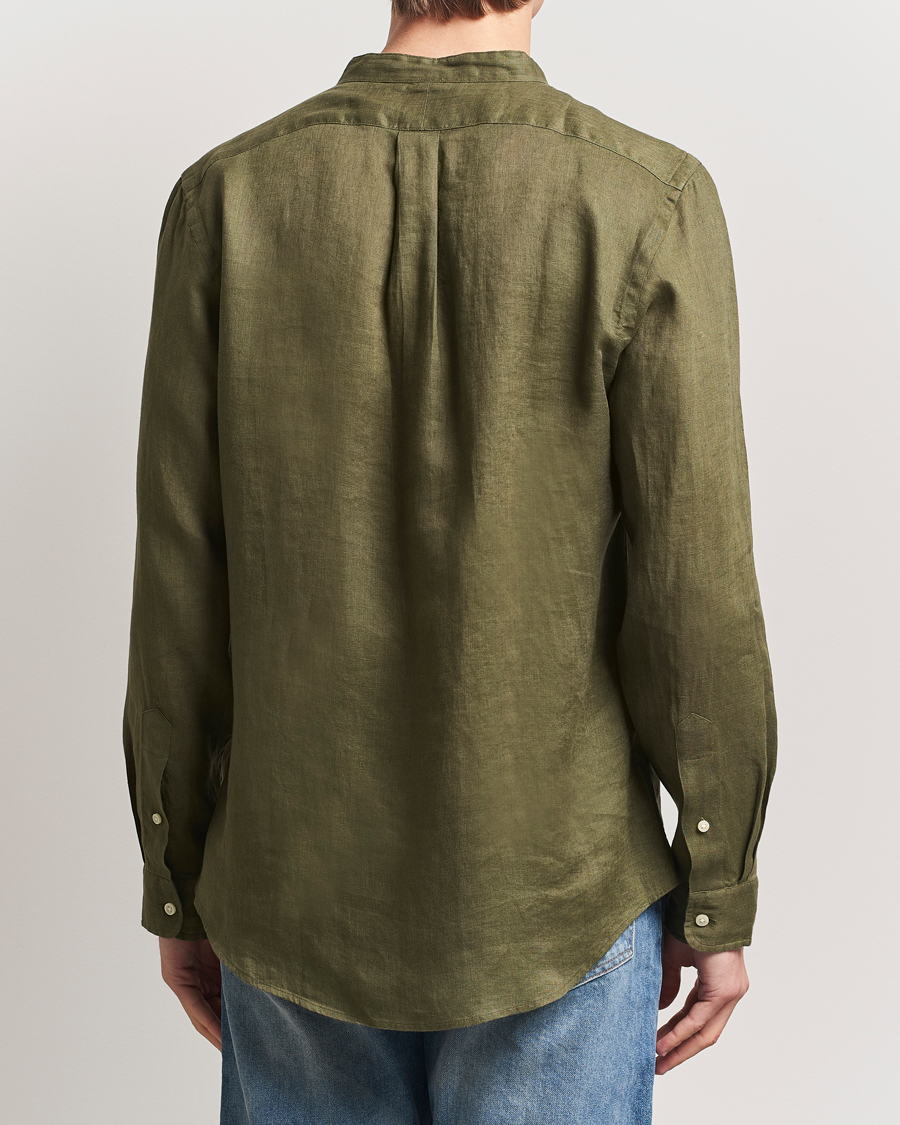 Men | Shirts | Polo Ralph Lauren | Slim Fit Linen Shirt New Olive