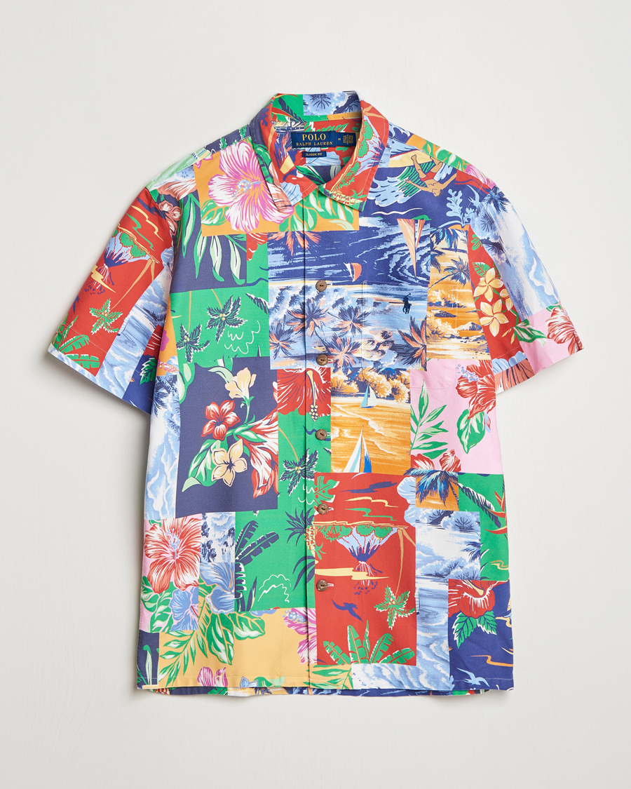 Men | Shirts | Polo Ralph Lauren | Short Sleeve Flower Shirt Beach Patchwork