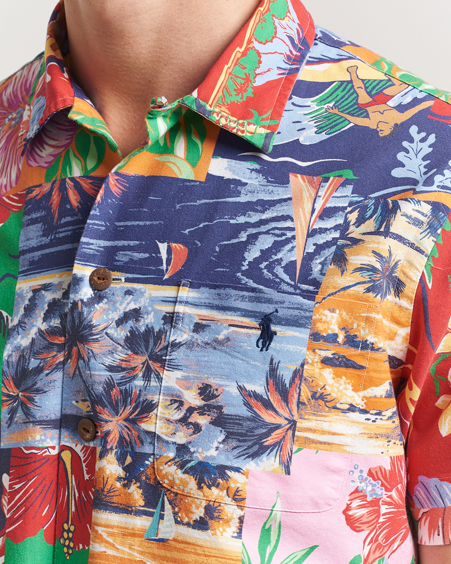Men | Shirts | Polo Ralph Lauren | Short Sleeve Flower Shirt Beach Patchwork