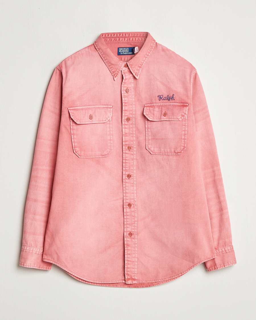 Men | Shirts | Polo Ralph Lauren | Garment Dyed Overshirt Nantucket Red
