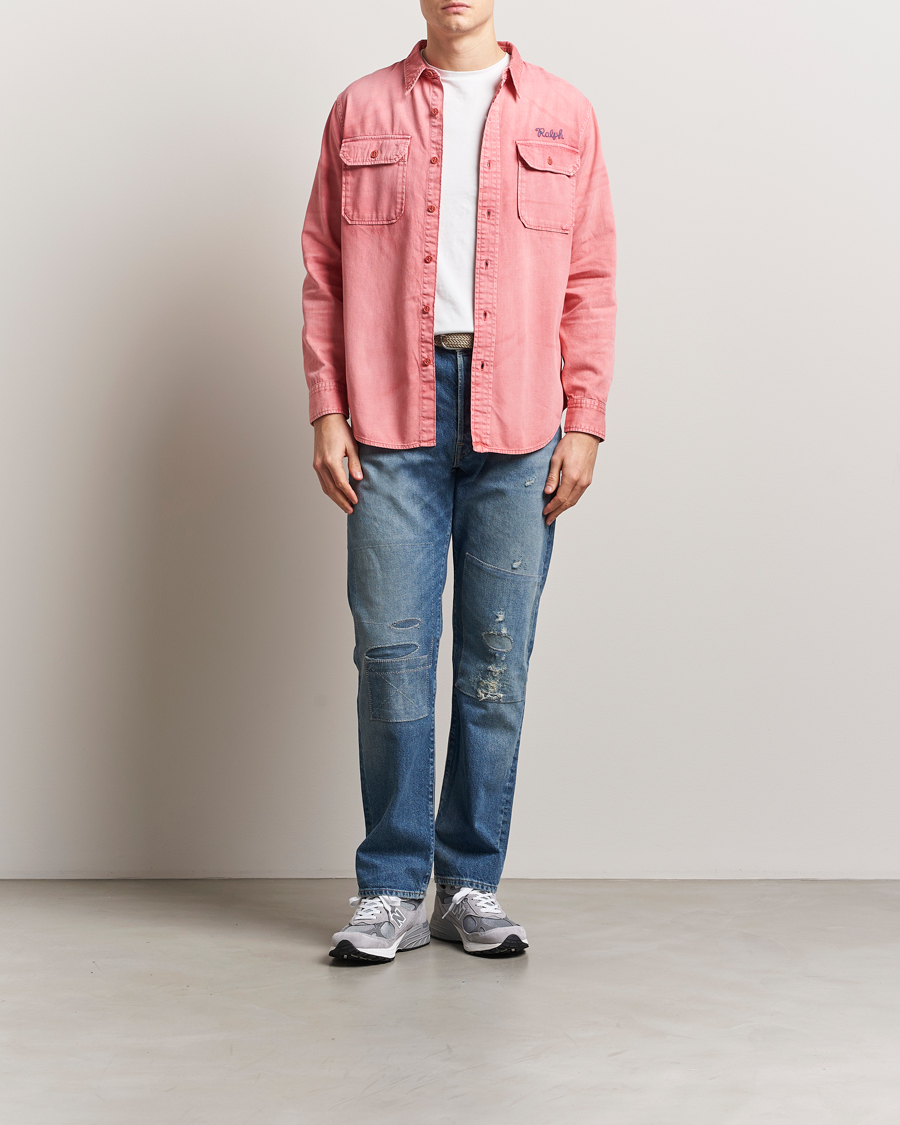 Men | Shirts | Polo Ralph Lauren | Garment Dyed Overshirt Nantucket Red