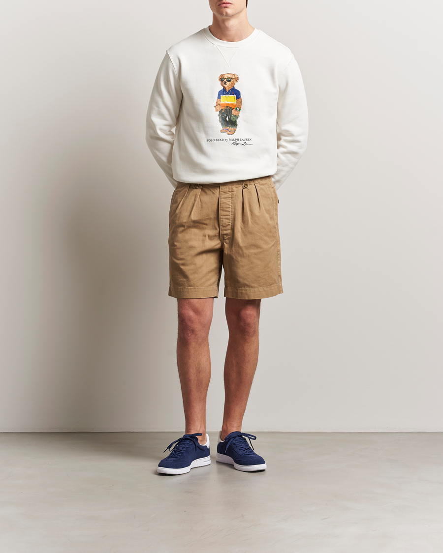 Men | Sweaters & Knitwear | Polo Ralph Lauren | Crew Neck Bear Sweatshirt White