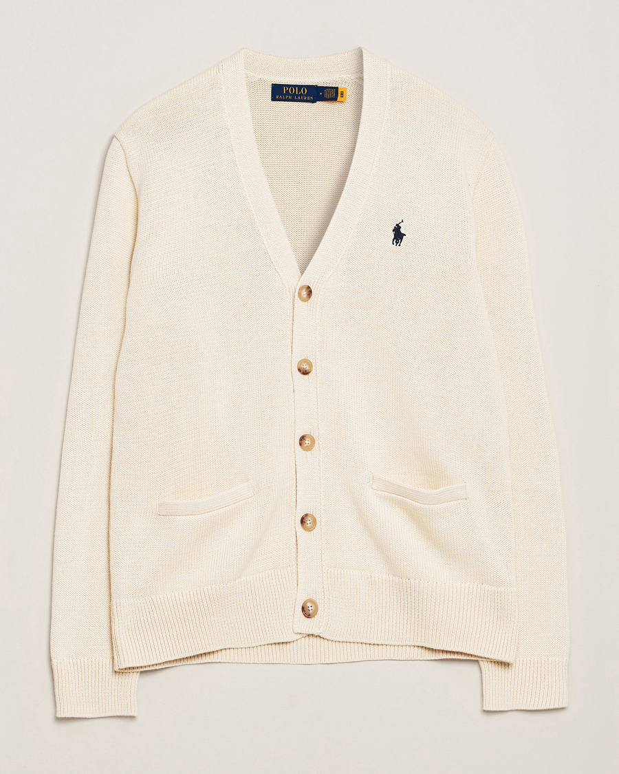 Polo Ralph Lauren Cotton Cardigan Andover Cream at CareOfCarl.com