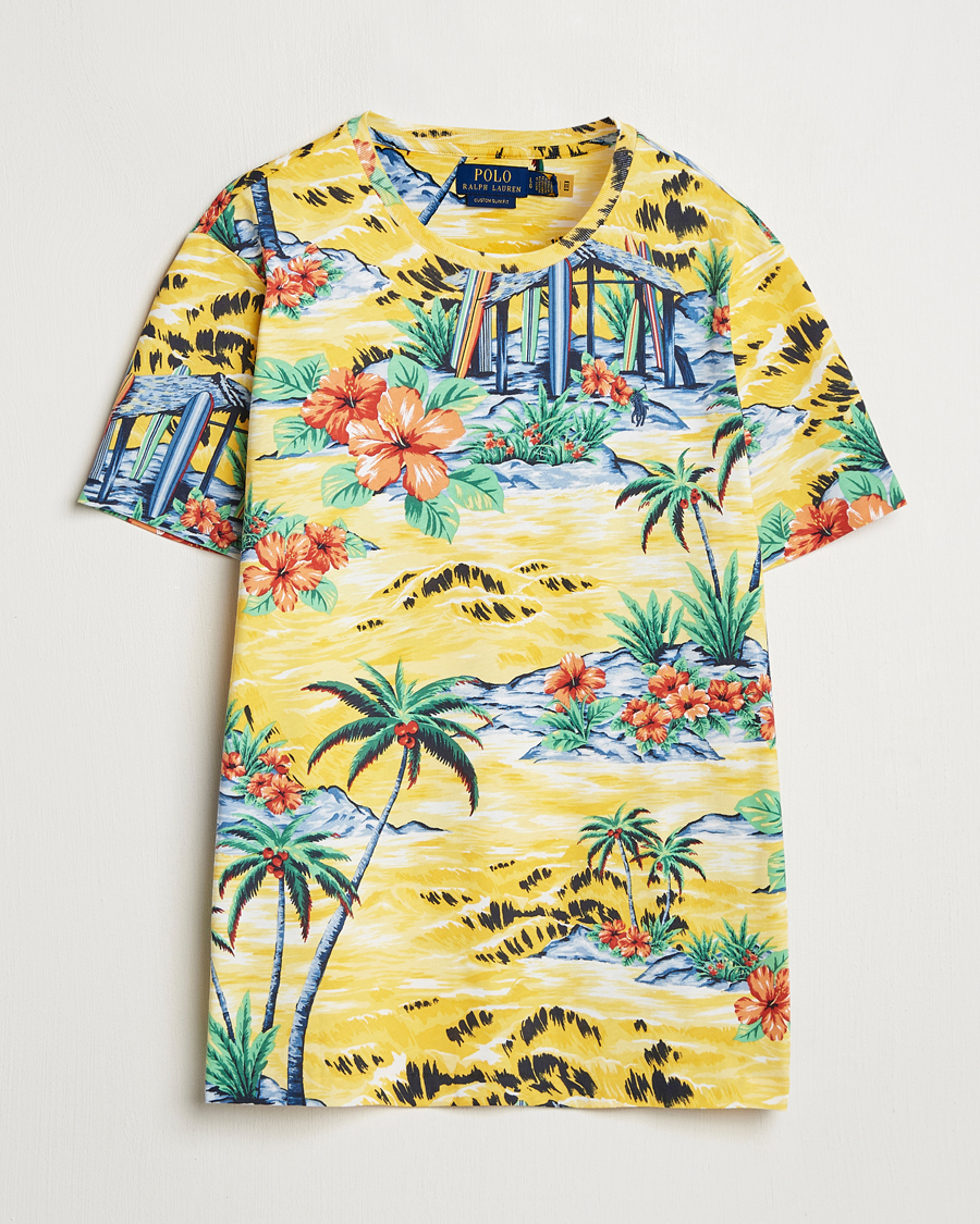 Men | T-Shirts | Polo Ralph Lauren | Custom Slim Fit Striped T-Shirt Surf Shack