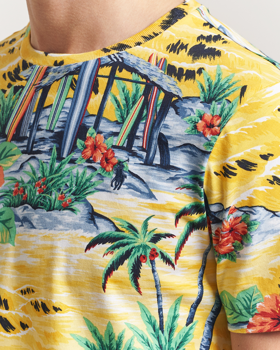 Men | T-Shirts | Polo Ralph Lauren | Custom Slim Fit Striped T-Shirt Surf Shack