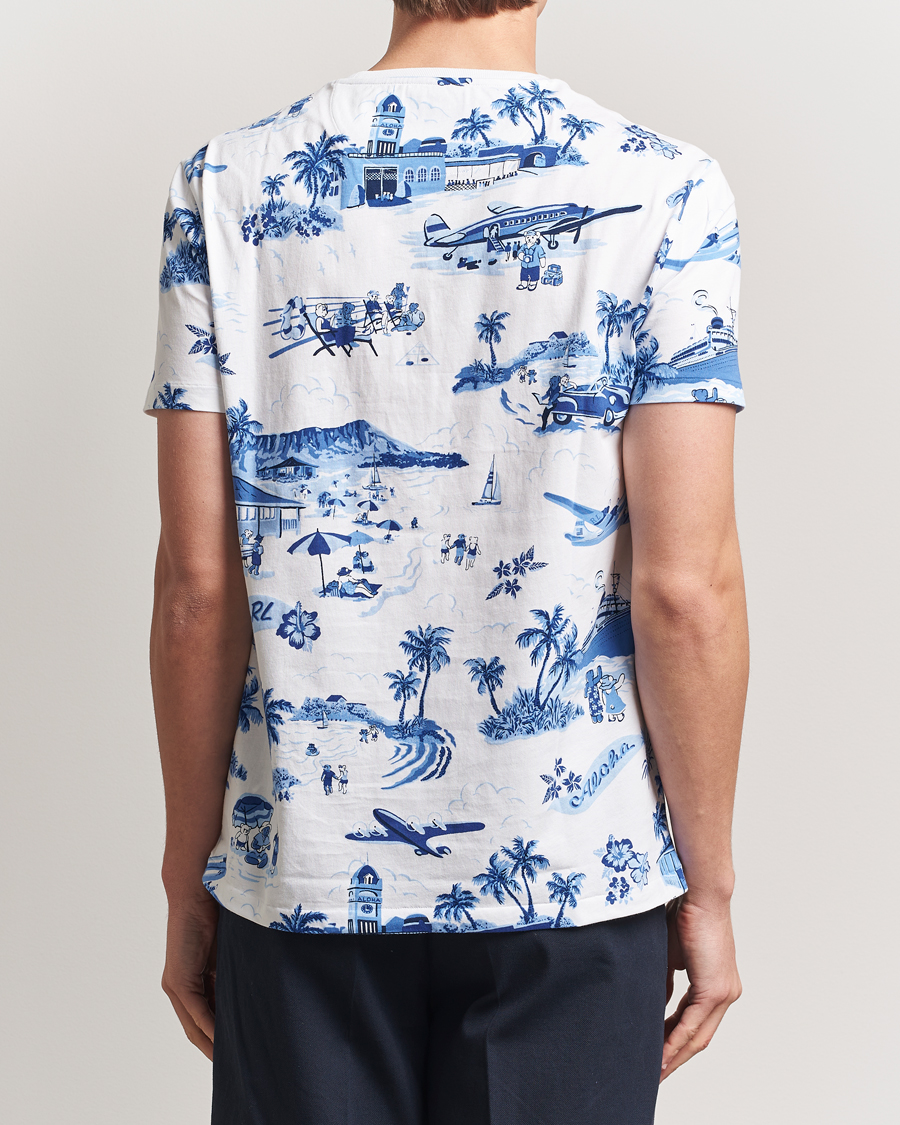 Men | T-Shirts | Polo Ralph Lauren | Custom Slim Fit T-Shirt Holiday Bear White