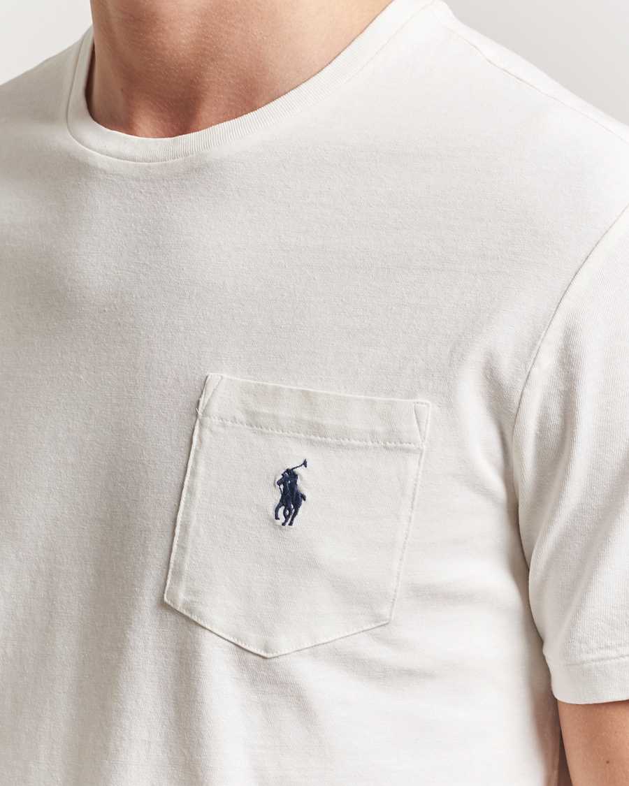 Polo Ralph Lauren ⭐︎リネン100⭐︎ホワイト ⭐︎L⭐︎近年モデル Polo Ralph Lauren Cotton Linen T-Shirt Nevis at CareOfCarl.com