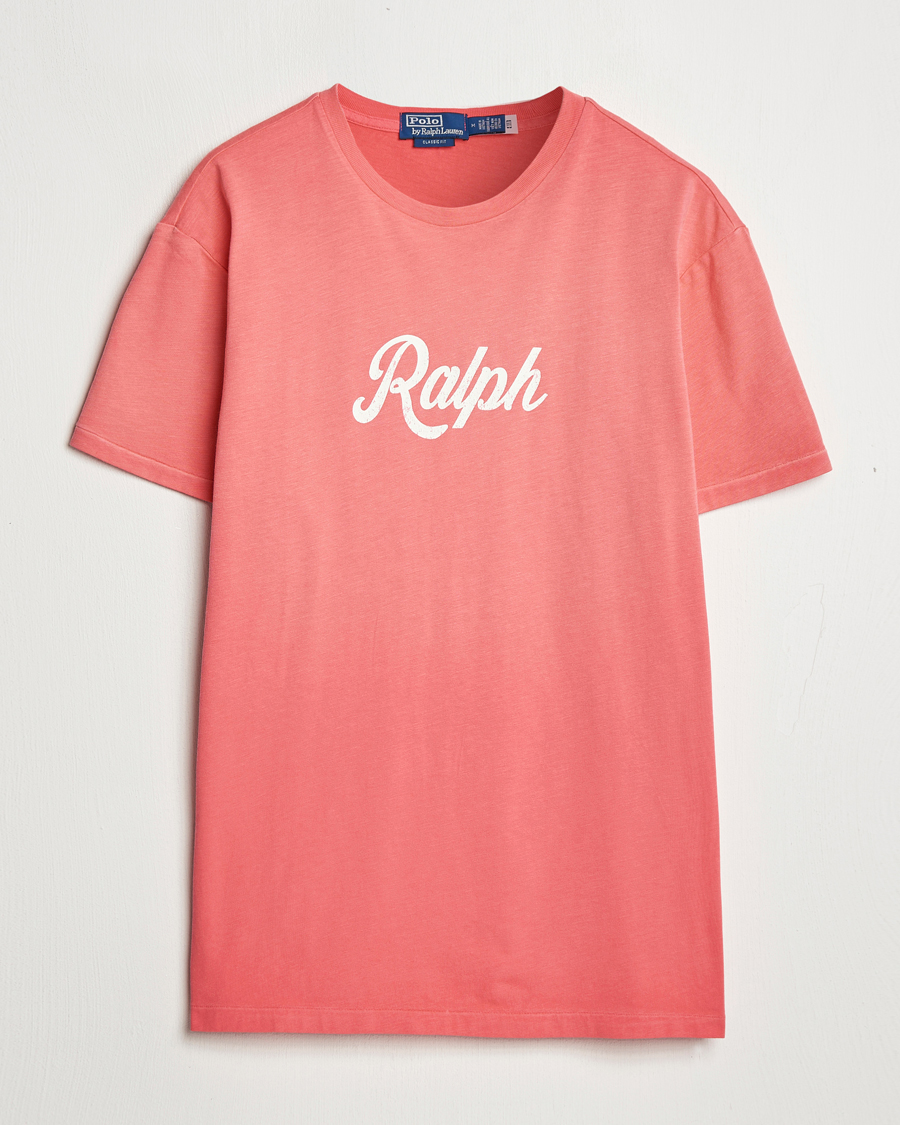 Men | T-Shirts | Polo Ralph Lauren | Printed Ralph T-Shirt Pale Red