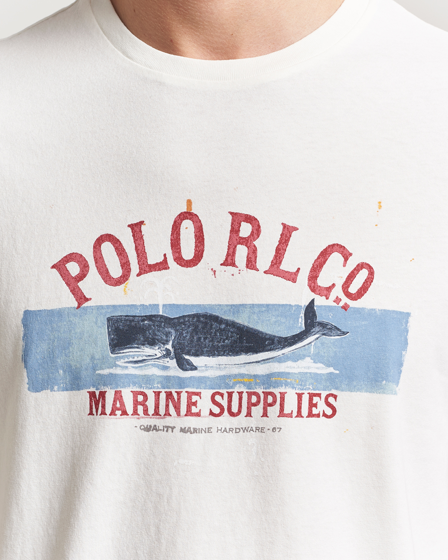 Men | T-Shirts | Polo Ralph Lauren | Printed Crew Neck T-Shirt Deckwash White