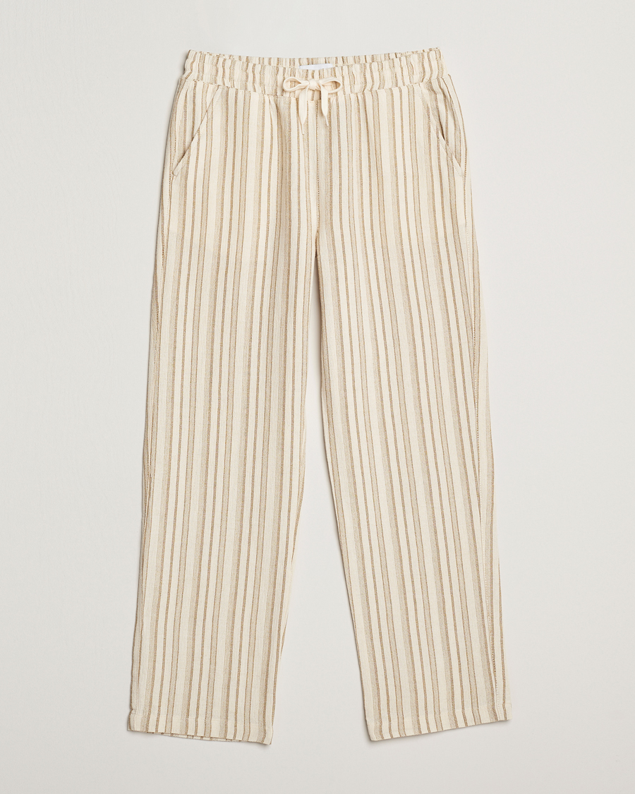 Men | Trousers | LES DEUX | Houston Stripe Cotton Pants Ivory