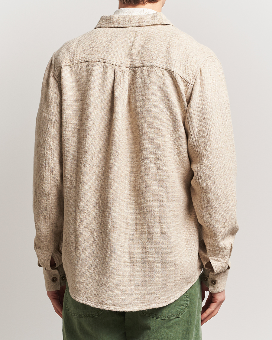 Men | Shirts | LES DEUX | Hamilton Viscose/Linen Overshirt Light Sand