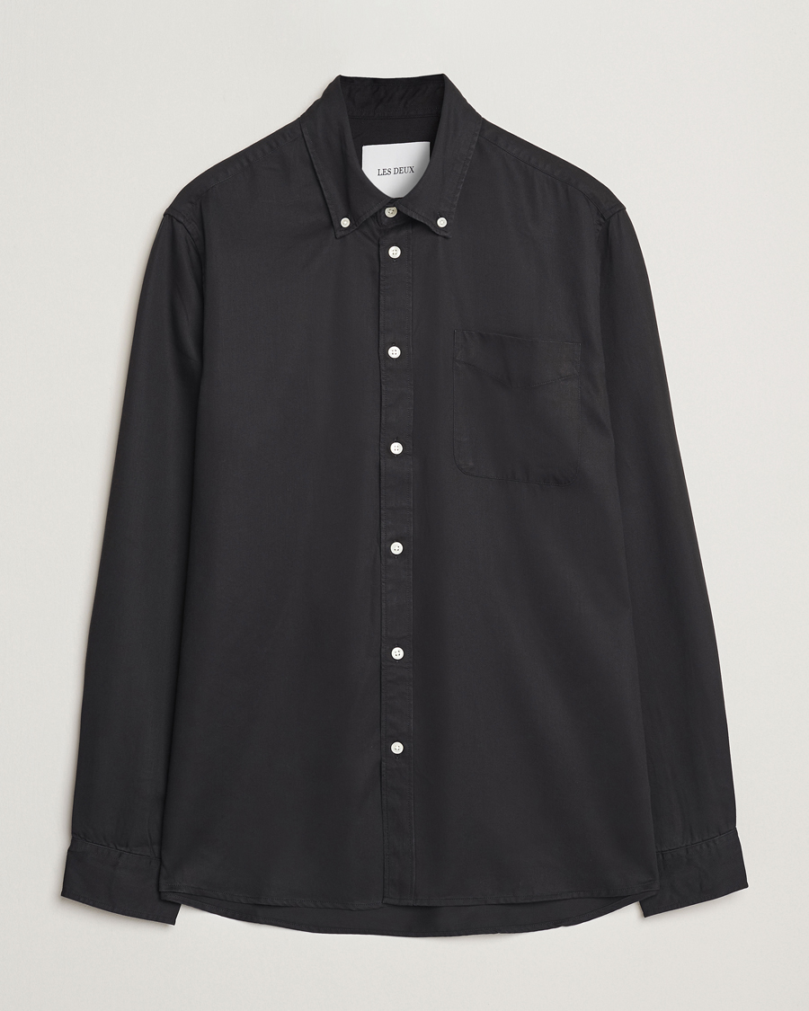Men | Shirts | LES DEUX | Kent Tencel Shirt Black
