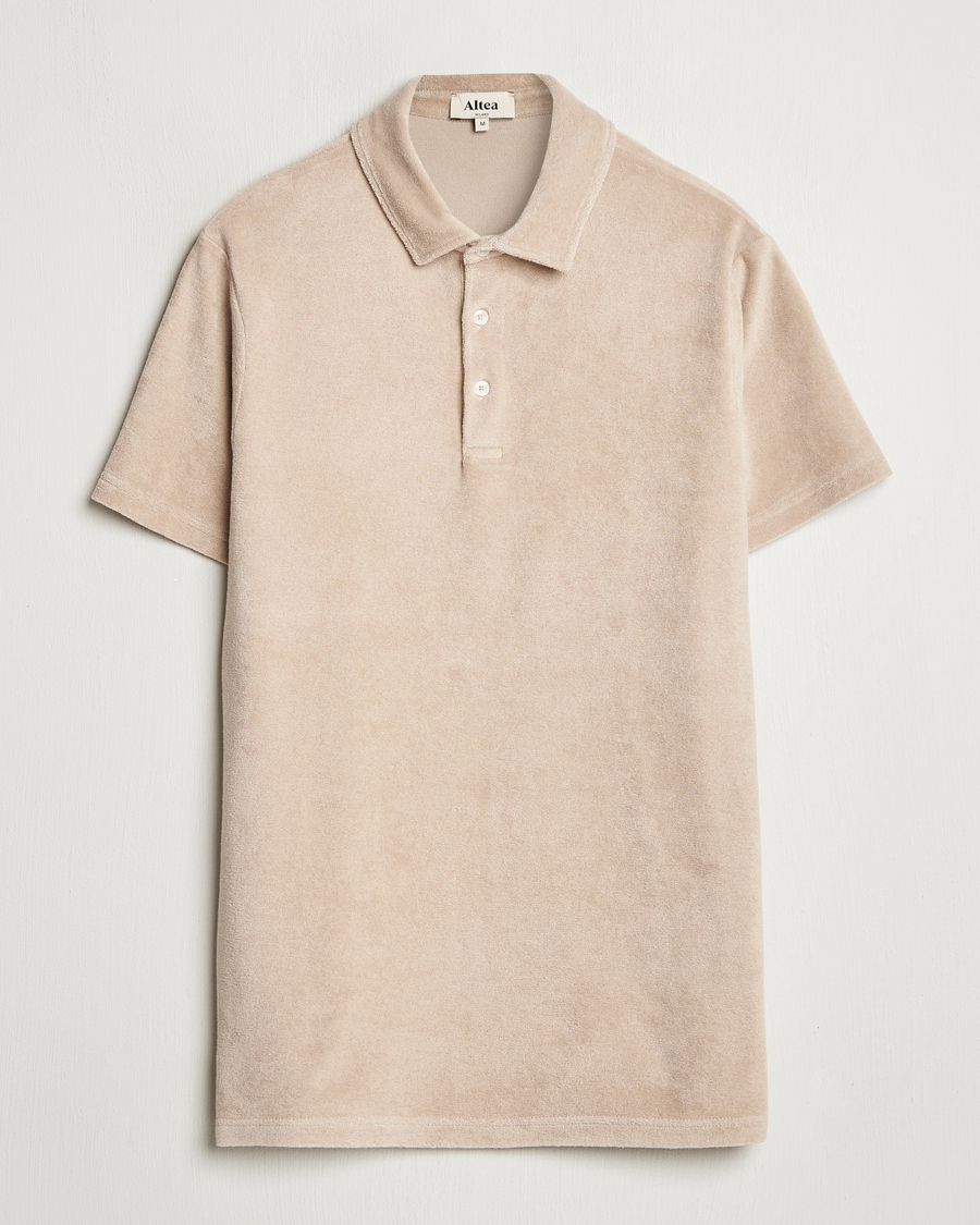 Men | Polo Shirts | Altea | Terry Cotton Polo Beige