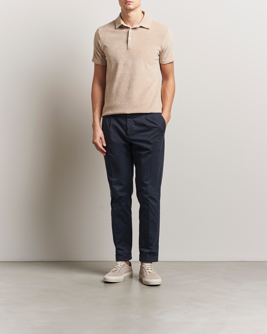 Men | Polo Shirts | Altea | Terry Cotton Polo Beige