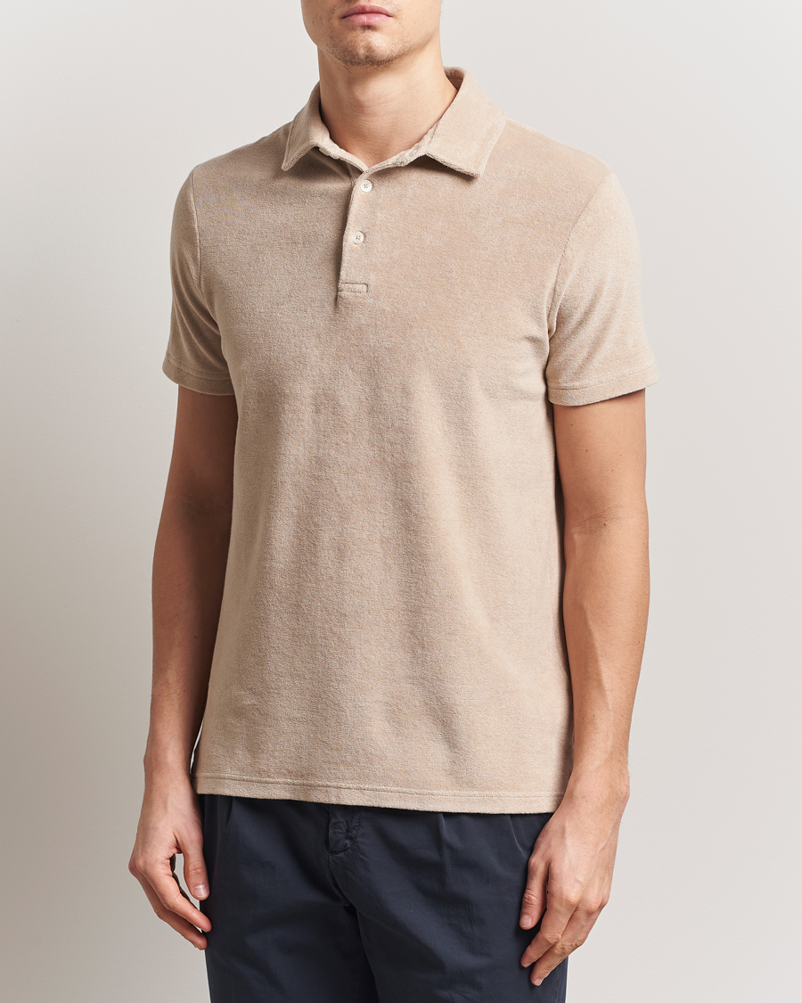Men | Polo Shirts | Altea | Terry Cotton Polo Beige