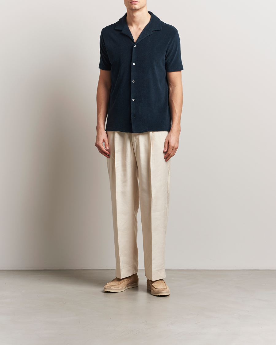 Men | Shirts | Altea | Terry Bowling Shirt Navy