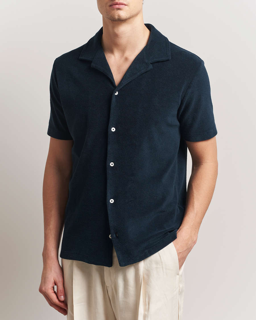 Men | Shirts | Altea | Terry Bowling Shirt Navy